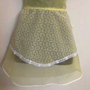Vintage Sheer Yellow Apron